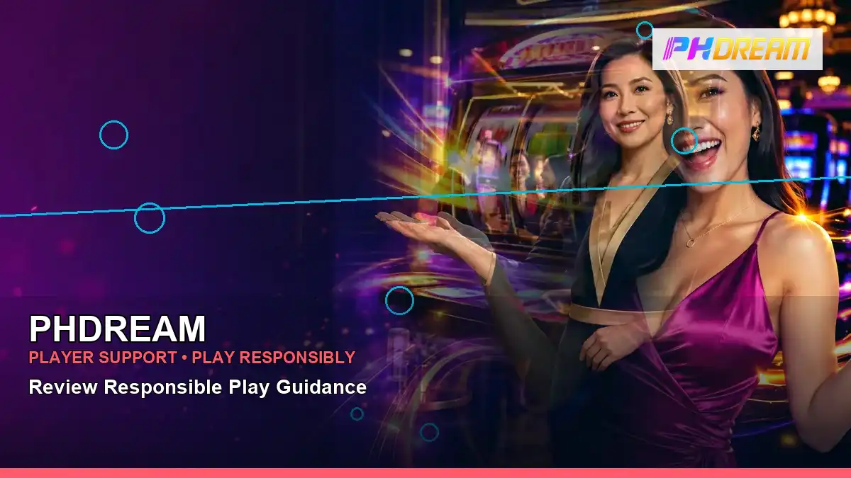 PHDREAM high-energy mobile casino first deposit rewards in a right-framed layout for Philippine players