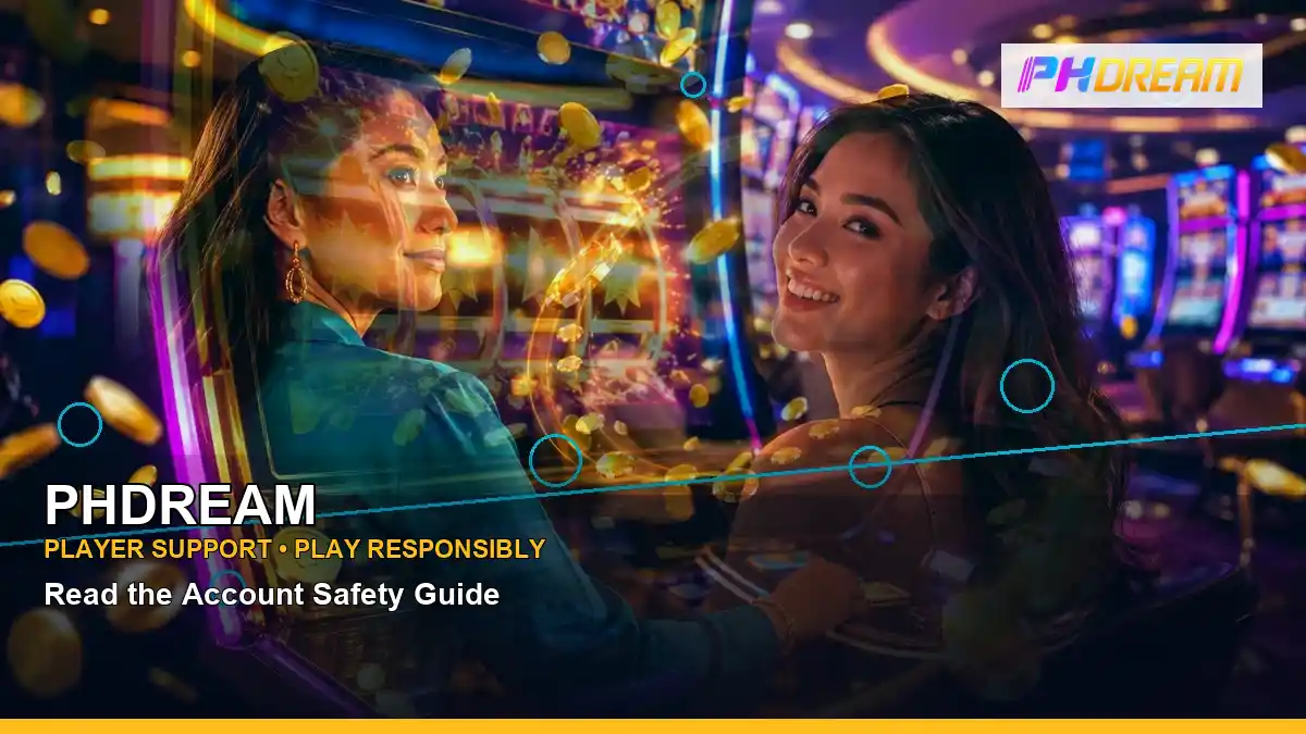 PHDREAM PHDREAM super wheel information for Philippine users scene with layered collage mobile casino first deposit rewards